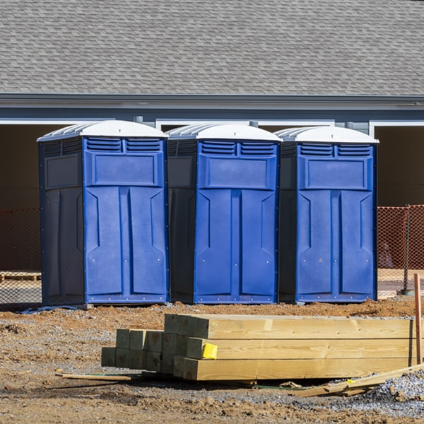 are there any restrictions on where i can place the porta potties during my rental period in Blue